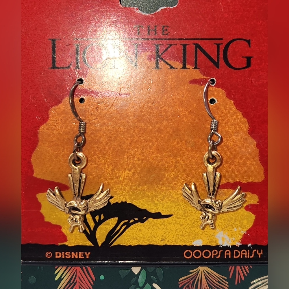 Lion King Iago earrings.